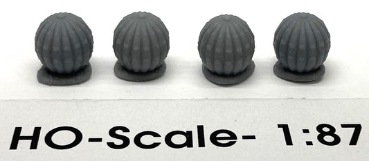 Phoenix - HO Barrel Cacti-Large Undecorated 4pc
