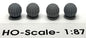 Phoenix - HO Barrel Cacti-Large Undecorated 4pc