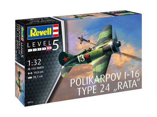 Revell - Polikarpov I-16 Type 24 "Rata"