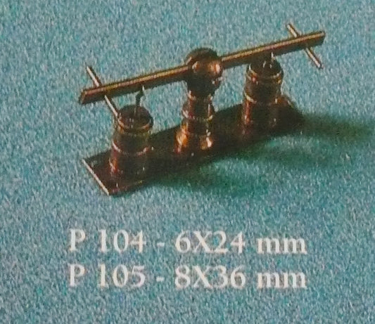 Corel - P104 2-Cylinder Pump - Bronzed Cast Metal 6 x 24mm