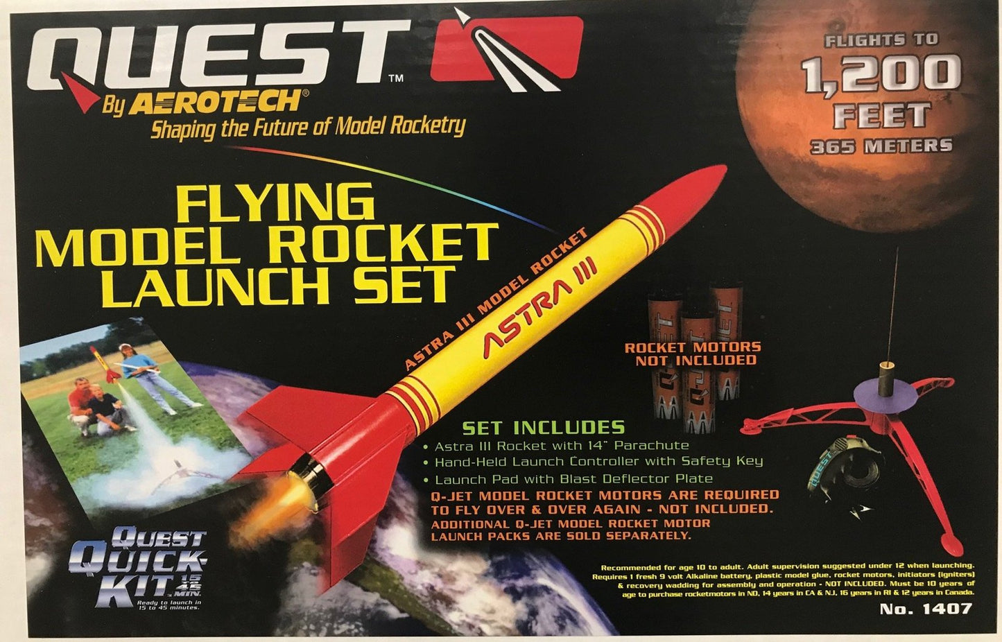 Quest - Astra III Model Rocket Launch Set
