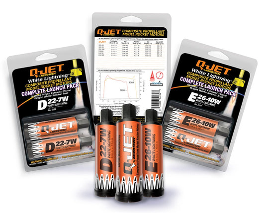 Quest - D22-4W 2pk White Lightning Rocket Motor