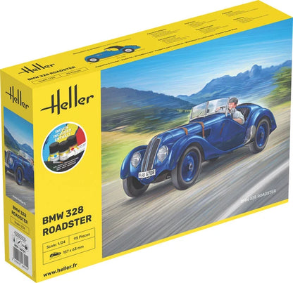 Heller - BMW 328 Roadster 1:24 Scale - Starter Kit