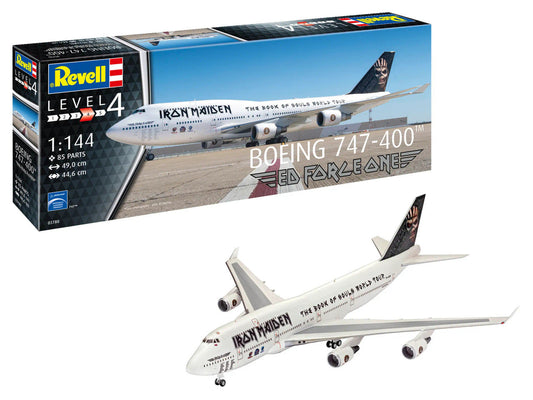 Revell - Boeing 747-400 Iron Maiden "Ed Force One" 1:144