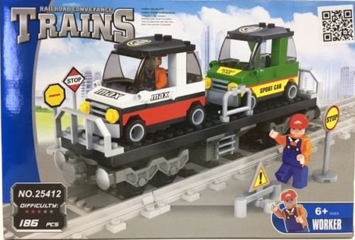 Rr Conveyance Train - Flat Car W/load 186p Puzzle