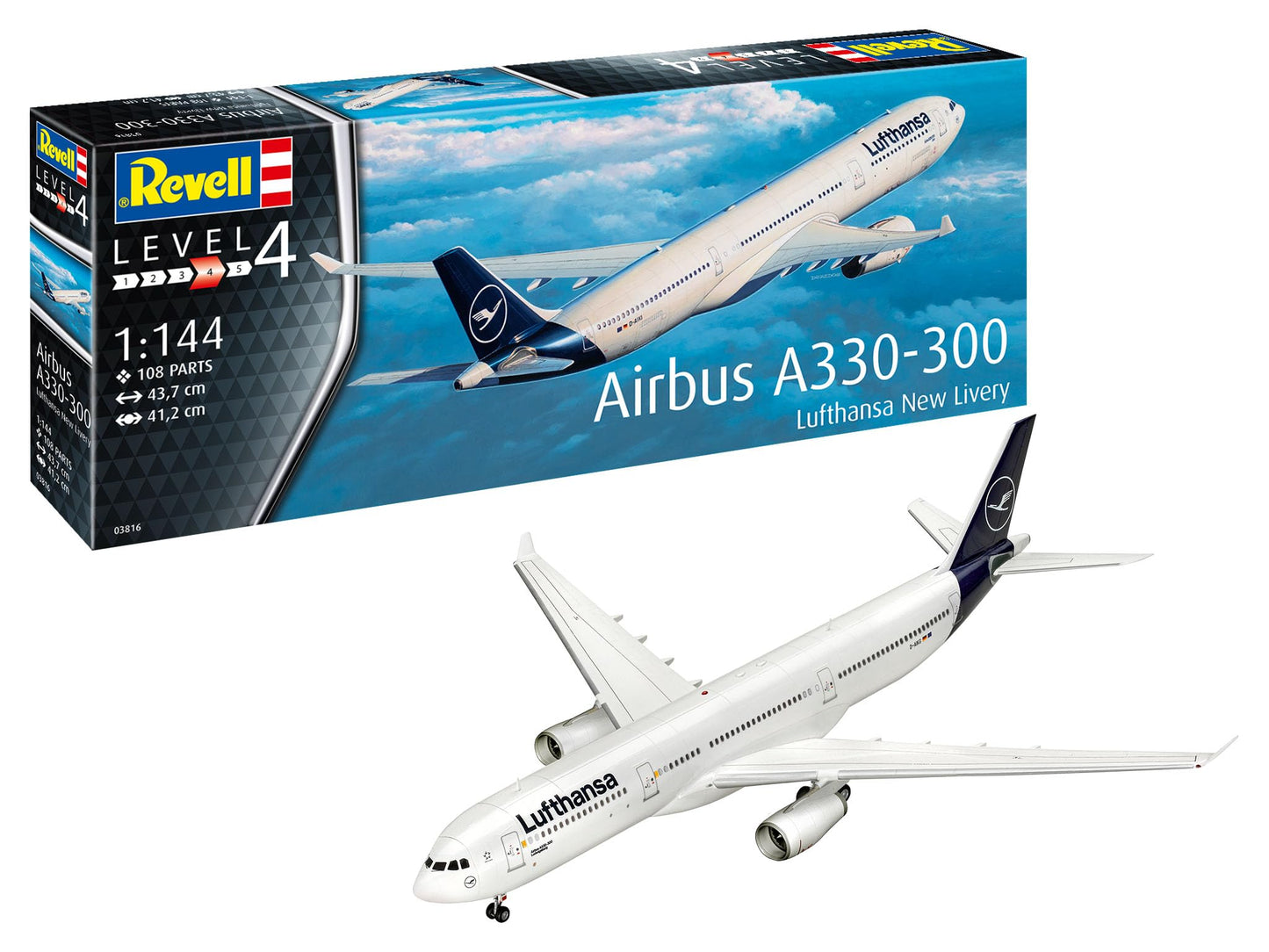 Revell - Airbus A330-300 - Lufthansa "New Livery" 1:144