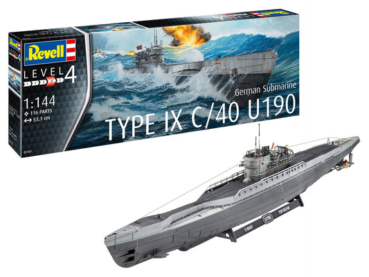 Revell - German Submarine Type IX C/40 (U190) 1:144 Scale