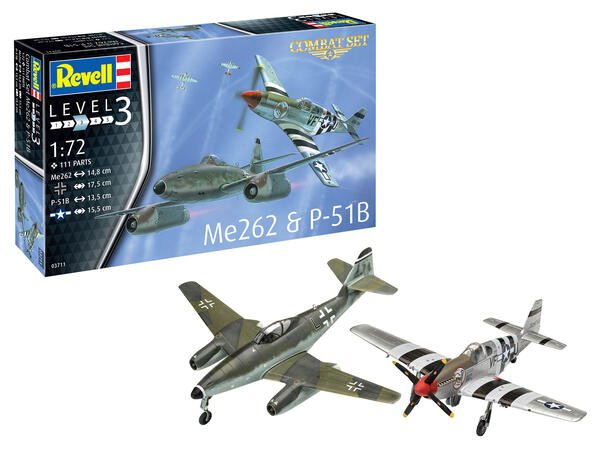 Revell - Me262/P51B Mustang kit set 1:72