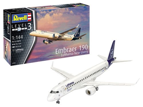 Revell - Embraer 190 Lufthansa 1:144