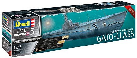 Revell - US Navy Gato Class Submarine Platinum Ed