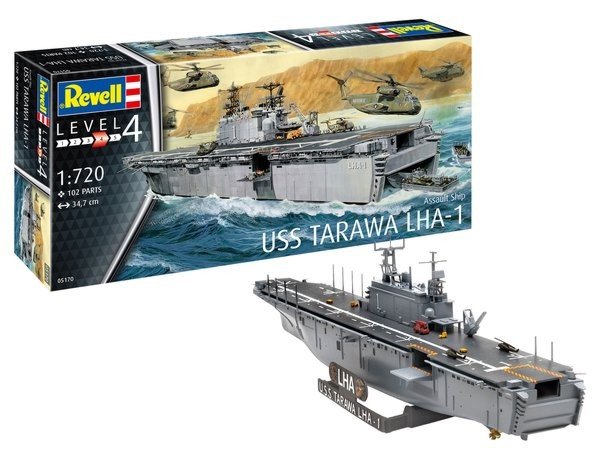 Revell - USS Tarawa LHA1 Assault Carrier Ship:720