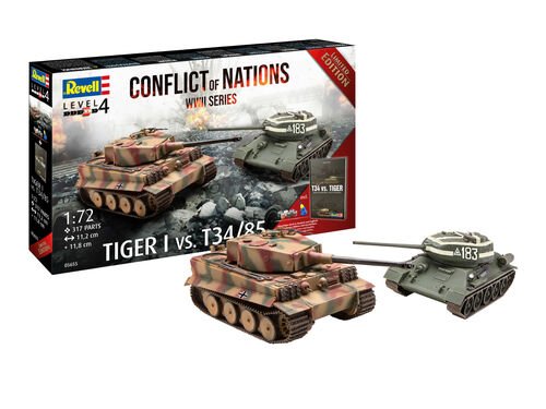Revell - Conflict Tiger vs T34 1:72
