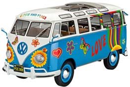 Revell - Vw T1 Samba Bus Flower P 1:24