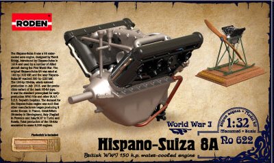 Roden - Hispano SuiZa 8A Engine 1:32