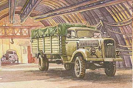 Roden - Model B 3t US Army Truck w/Howitzer 1:72