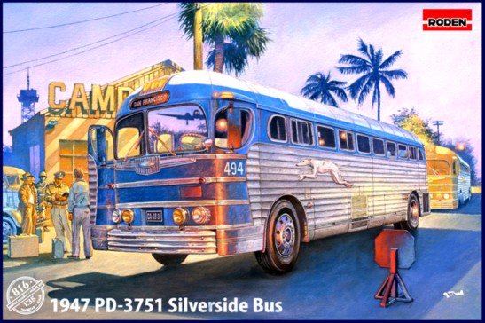 Roden - '47 GMC PD3751 Greyhound Bus 1:35