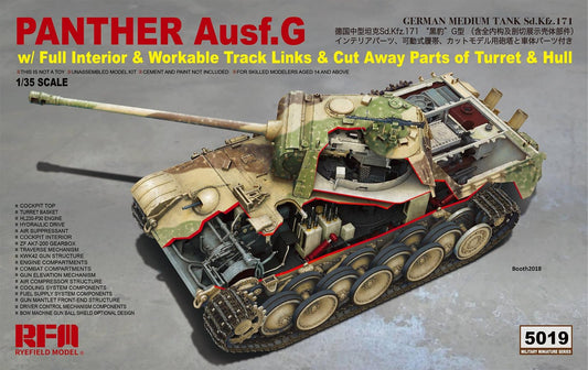 Ryefield - Panther AUSF.G w/Full Interior 1:35