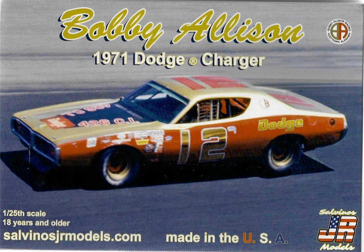 Salvinos Jr - '71 Dodge Charger Bobby Allison 1:24