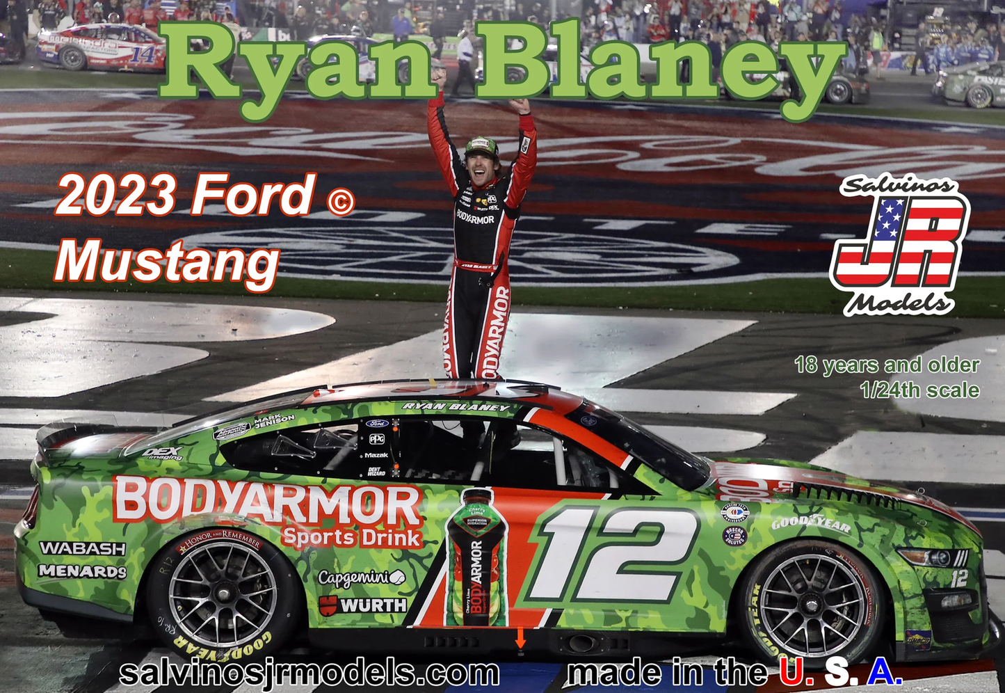 Salvinos Jr - '23 Ryan Blaney Ford Mustang BodyArmor