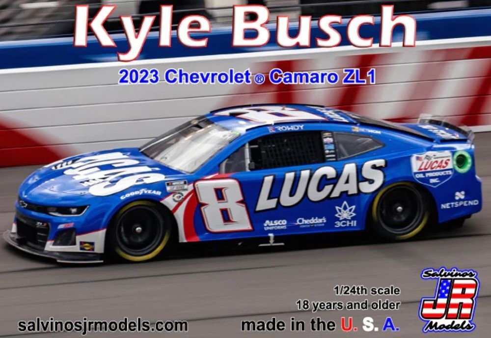 Salvinos Jr - '23 Camaro ZL1 Kyle Busch Lucas 1:24