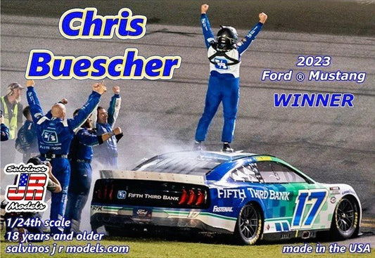 Salvinos Jr - '23 Chris Buescher Mustang Daytona 1:24