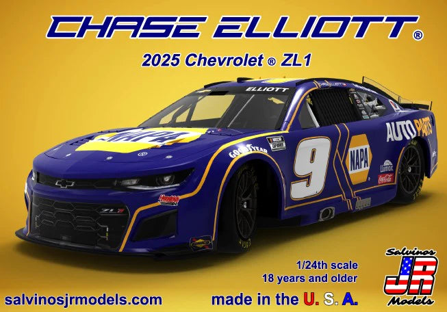 Salvinos Jr - 2025 Camaro Elliot #9 Napa 1:24