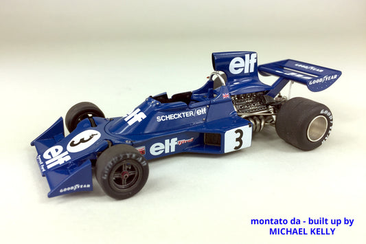 Tameo - SLK103 Tyrrell 007 Ford - 1974 - White Metal Car Kit - Scale 1:43, Made in Italy