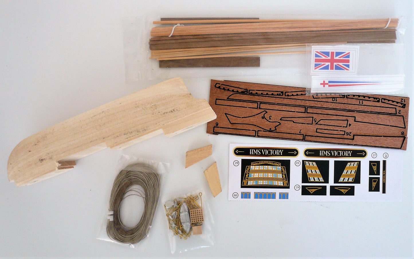Corel - SM101 HMS Victory - Solid Carved Wood Hull Kit - Scale 1:310 - Length 13-1/4"