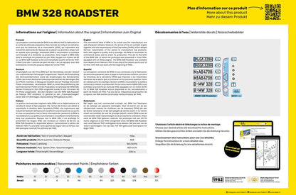 Heller - BMW 328 Roadster 1:24 Scale - Starter Kit