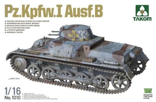 Takom - PZ.KPFW.I Ausf.b Tank 1:16