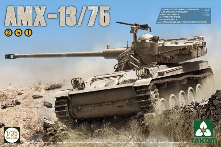 Takom - Idf Light Tank Amx-13/75 1:35