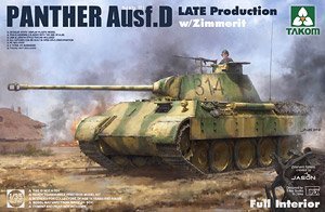 Takom - WWII Panther Ausf.D Med Tank W/Zim 1:35