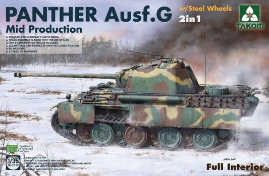 Takom - Panther Ausf G Mid Prod Tank 1:35