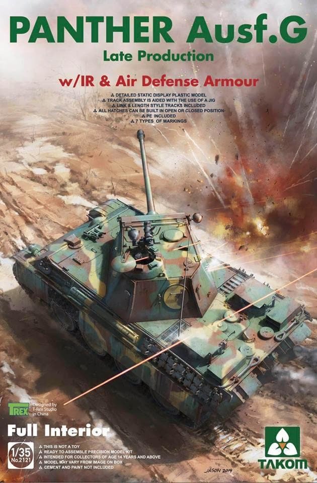 Takom - Panther Ausf G Late Prod Tank 1:35