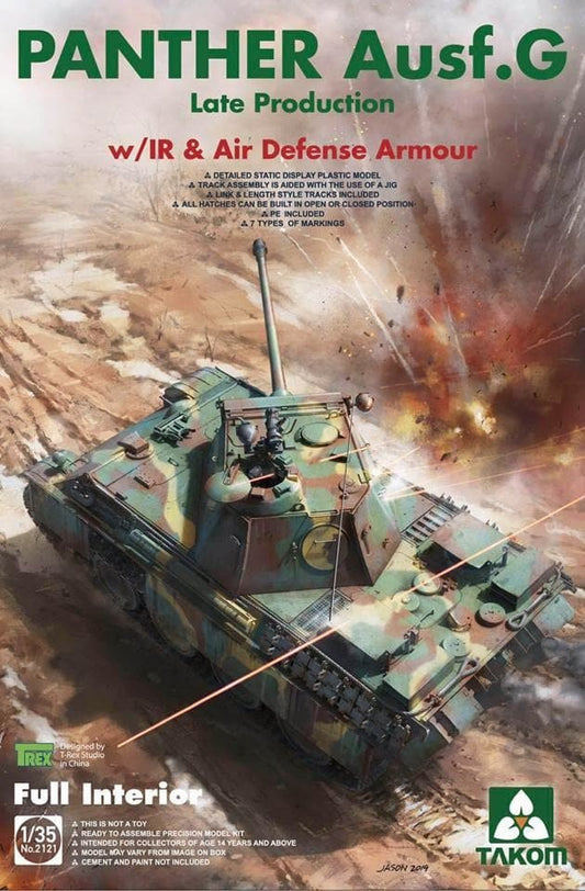 Takom - Panther Ausf G Late Prod Tank 1:35