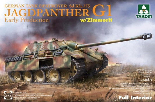 Takom - Jagdpanther G1 Early W/zimm&Interior :35