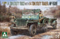 Takom - US Army Jeep w/1/4 Ton Trailer& MP 1:35