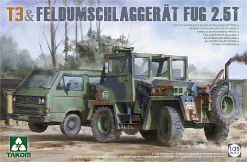 Takom - T3 Transporter Truck & 2.5ton Fork 1:35