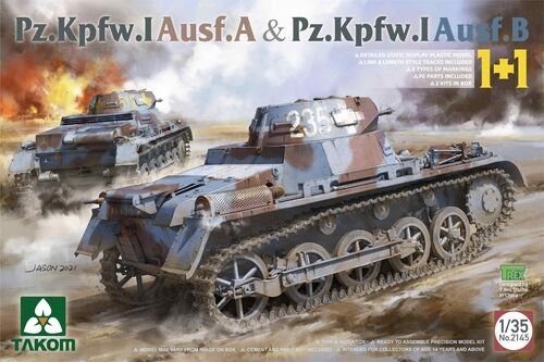 Takom - PzKpfw I Ausf.A & B Tanks 2kits 1:35