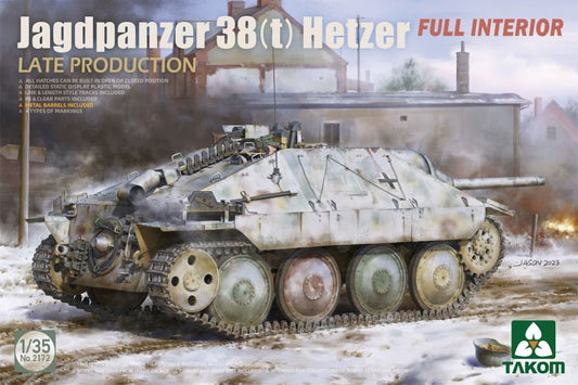 Takom - Jagdpanzer 38t Hetzer Late w/int 1:35