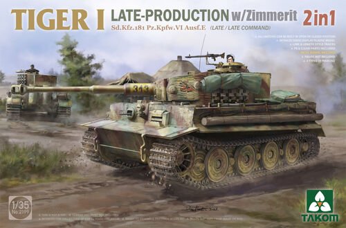 Takom - Tiger 1 Late Prod w/Zimmerit 1:35