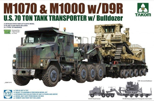 Takom - US M1070 & M1000 w/D9R 1:72