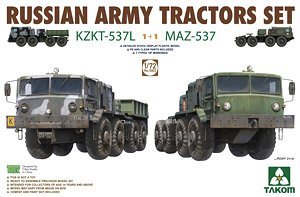 Takom - KZKT-53L & MAZ-537 Tractors:72
