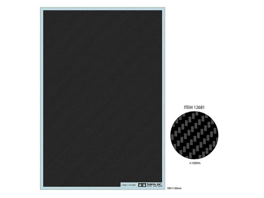 Tamiya - Carbon Pat Decal Twill Fine