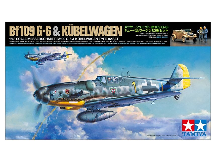 Tamiya - Messerschmitt Bf109 G-6 w/Kubelwage 1:48