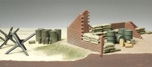 Tamiya - Brick Wall & Sand Bag Set 1:48