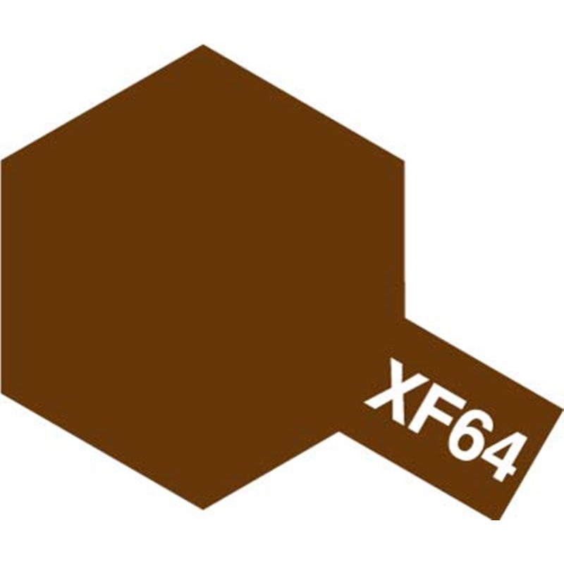 Tamiya - Flat Acrylic Paint XF-64 Red Brown 23ml - #81364