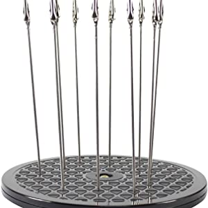 Turntable for painting with alligator clips