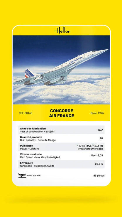 Heller - 1:125 Concorde Air France