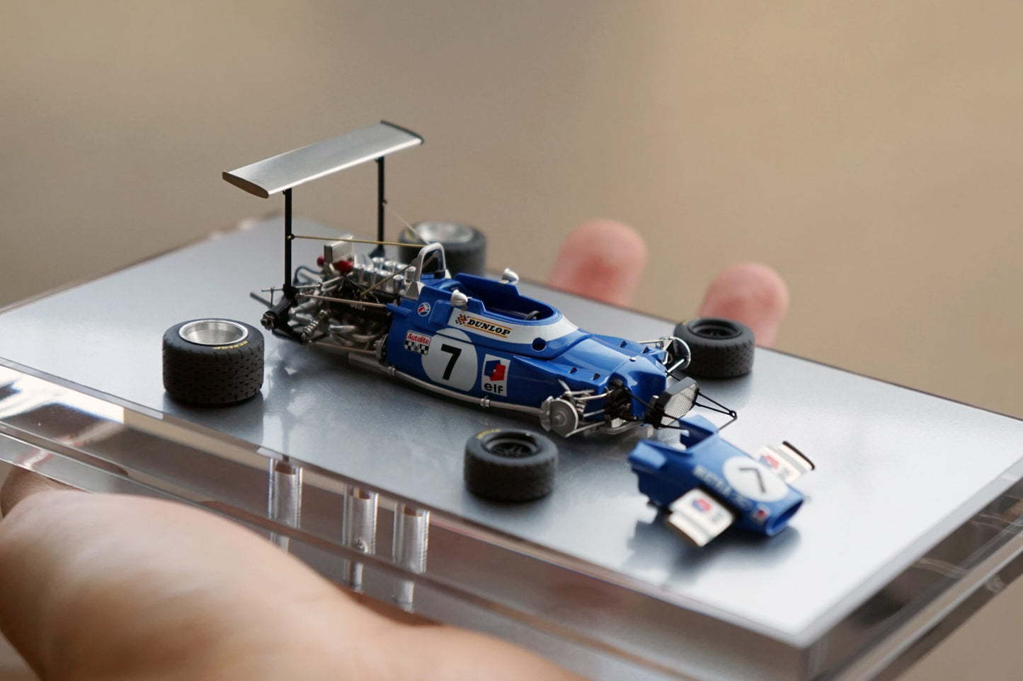 Tameo TMK397 Matra MS-80 Ford Cosworth - 1969 - White Metal Car Kit - Scale 1:43, Made in Italy